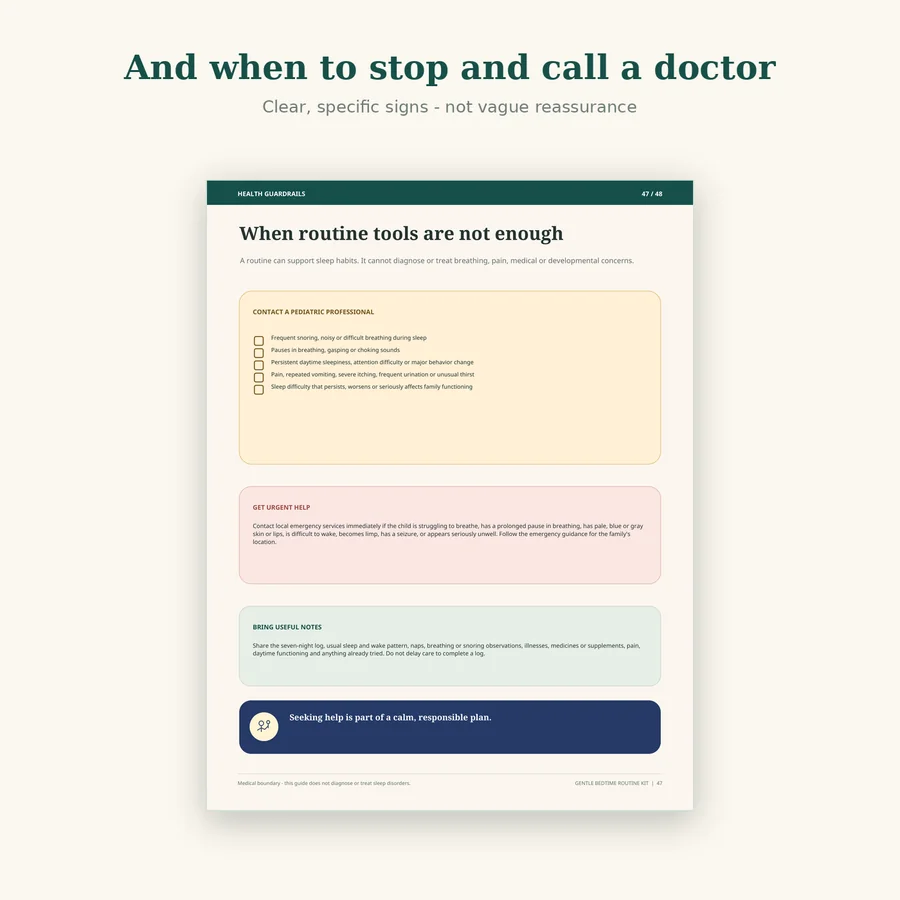 When to contact a professional