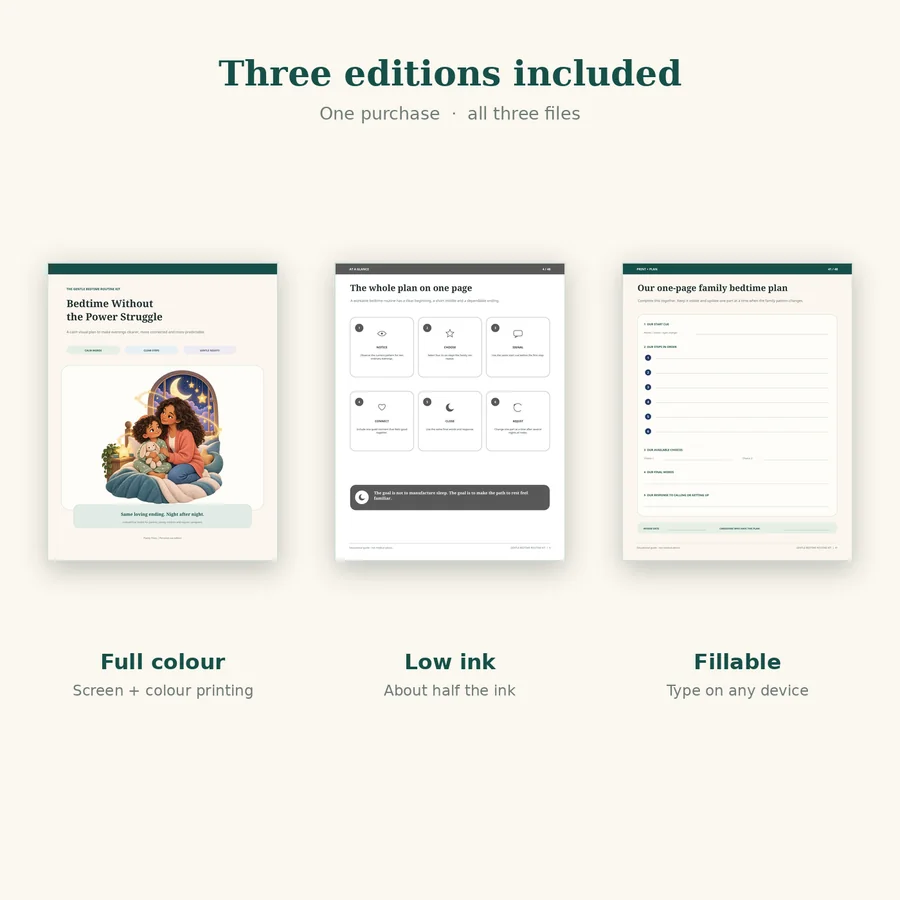 The three editions